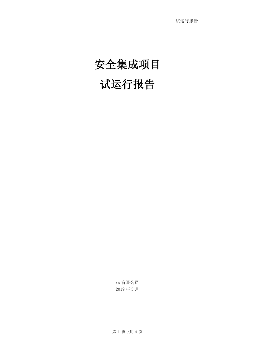 安全集成项目试运行报告.docx