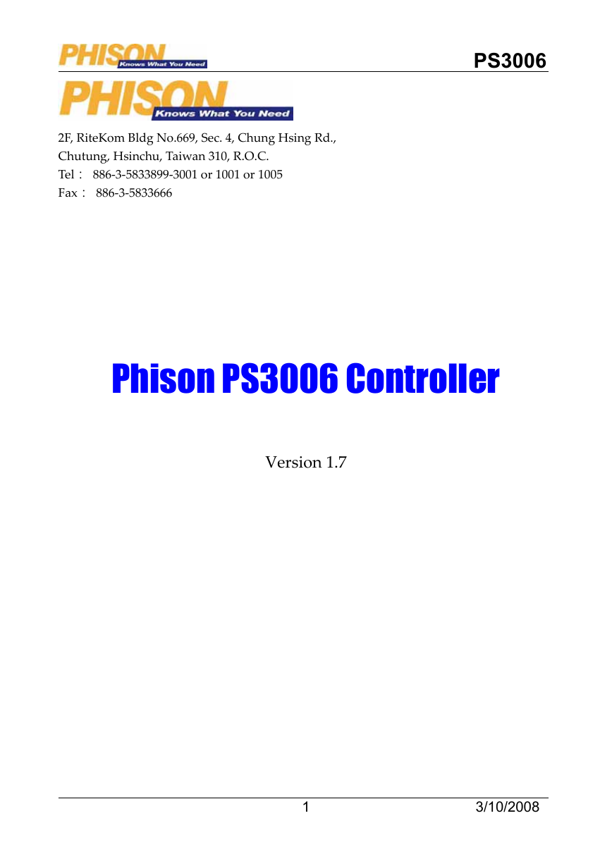 Phison PS3006 Controller Spec v1.7.pdf