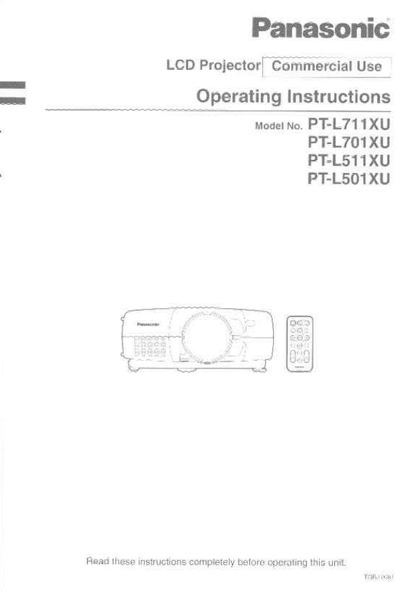 松下投影机-PT-L711XU说明书.pdf