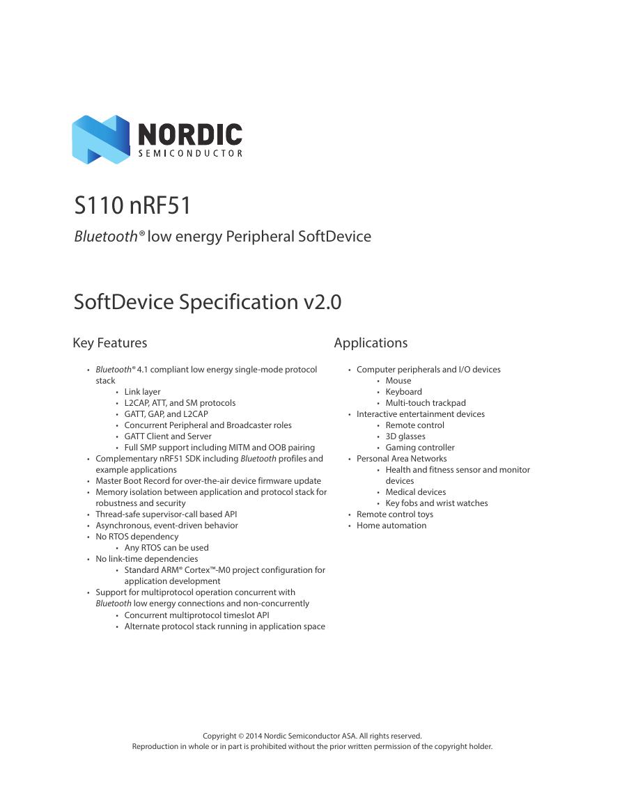 S110_SoftDevice_Specification_2.0(S110_SoftDevice_Specification_2.0).pdf