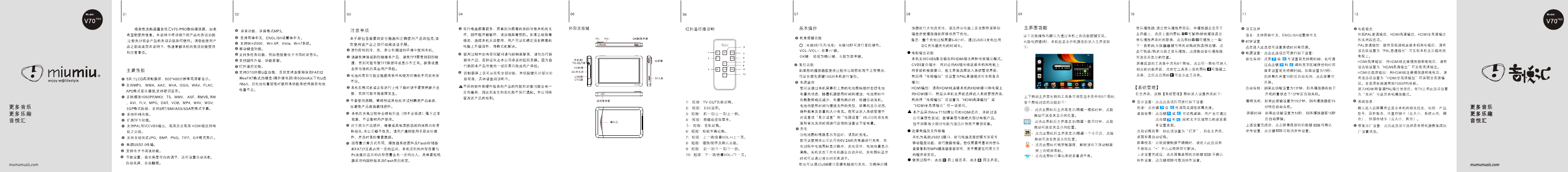 RAmos蓝魔数码影音-V70 pro说明书.pdf